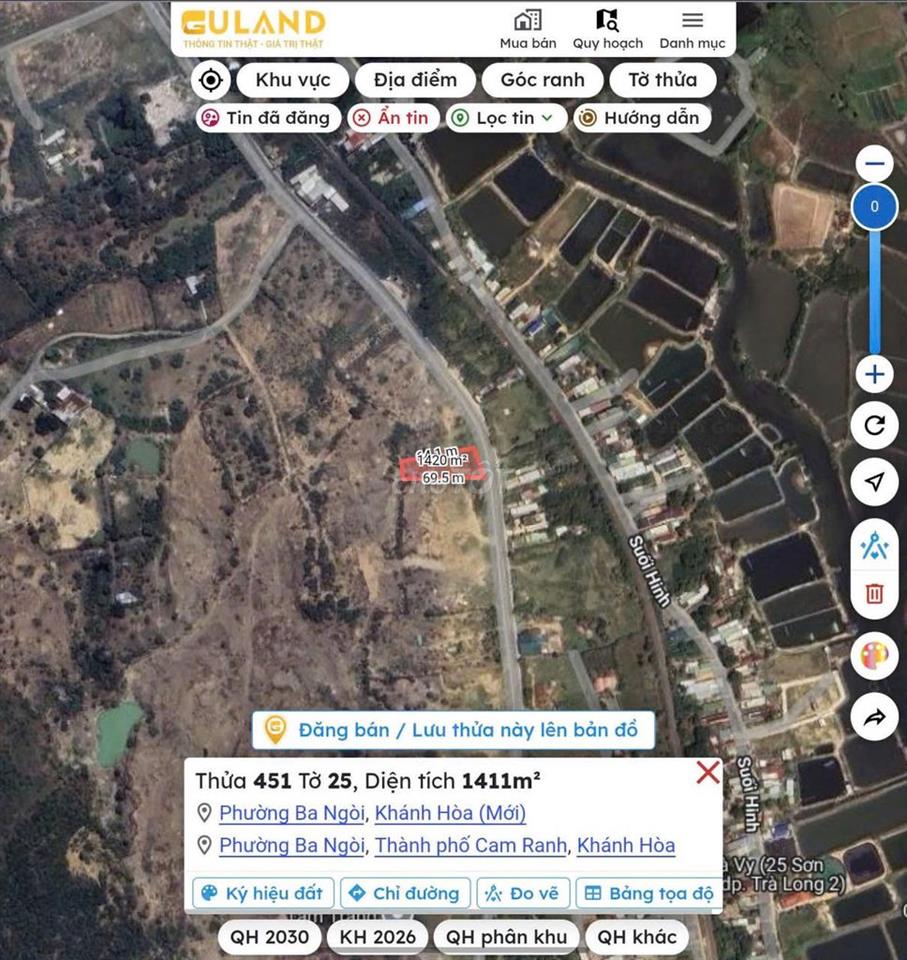 ĐẤT GÓC HIẾM TRONG LÕI  KDC TRÀ LONG 2 TP. Cam Ranh, Khánh Hòa