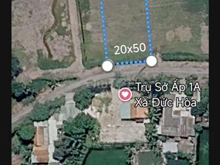 Đối Diện Ấp Văn Hoá 1A Xã Đư s Hoà 10x50 có hai nền