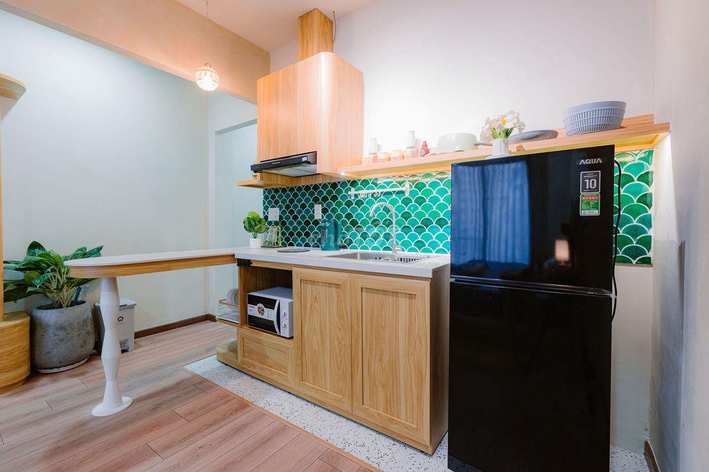 Boutique studio 22m² Điện Biên Phủ – full nội thất, ban công, WFH