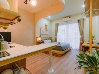 Designer studio 22m² Điện Biên Phủ, full NT, bếp + máy giặt riêng