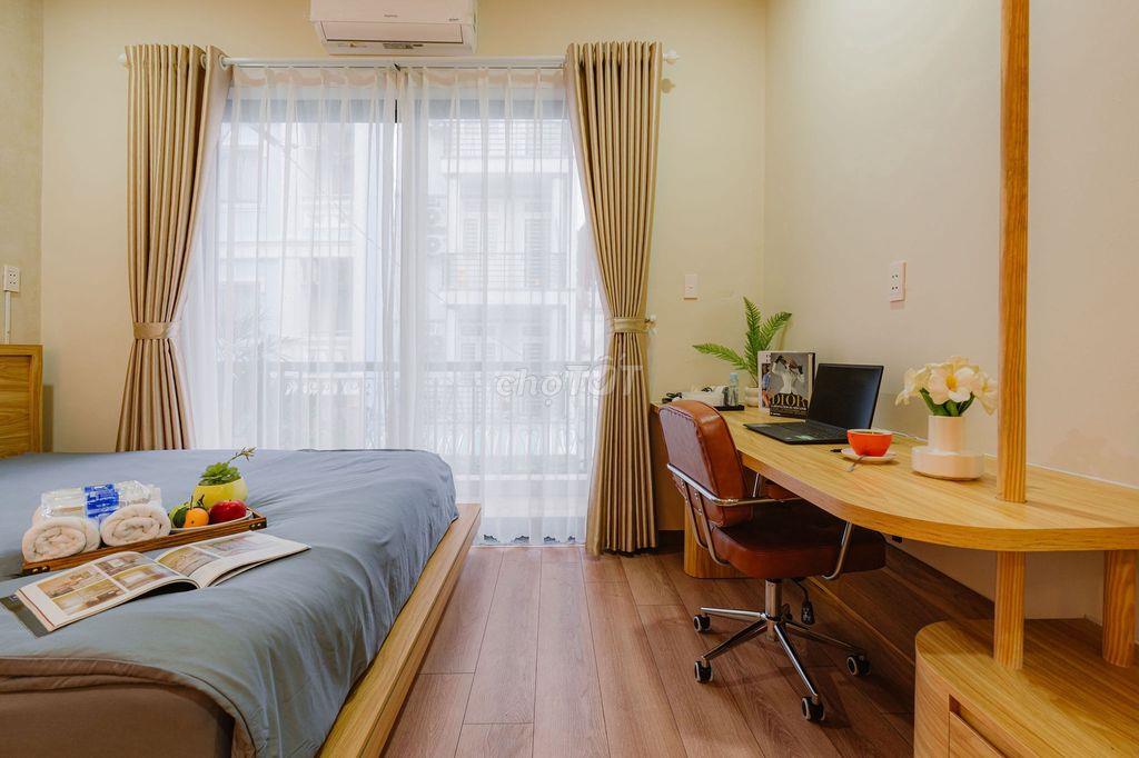 Designer studio 22m² Điện Biên Phủ, full NT, bếp + máy giặt riêng