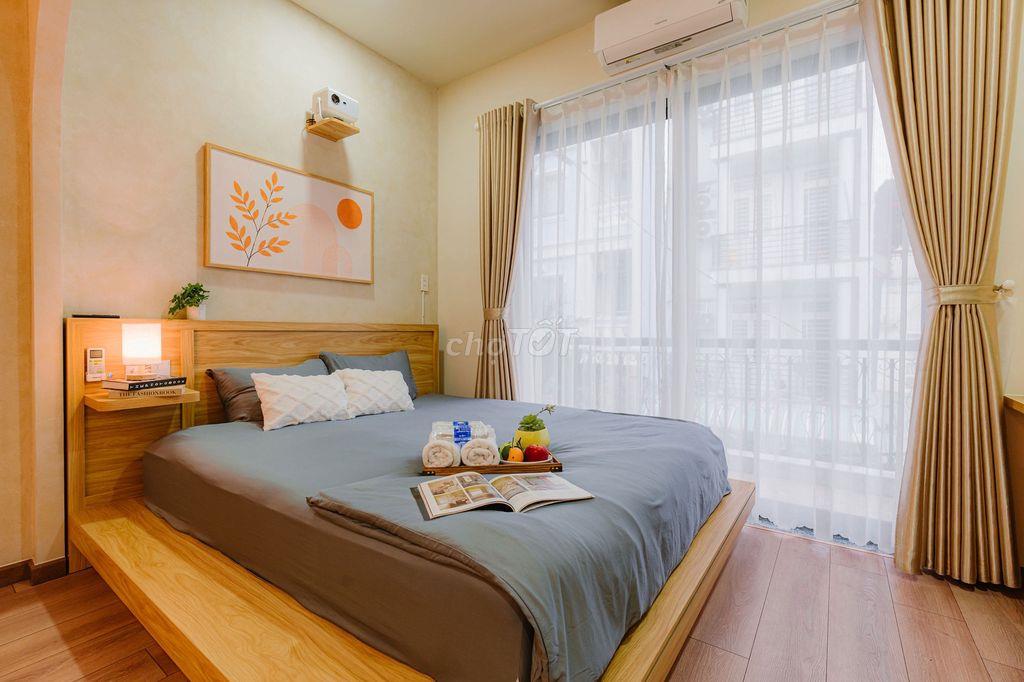 Designer studio 22m² Điện Biên Phủ, full NT, bếp + máy giặt riêng