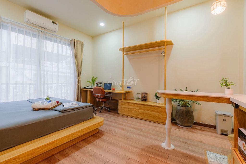Designer studio 22m² Điện Biên Phủ, full NT, bếp + máy giặt riêng