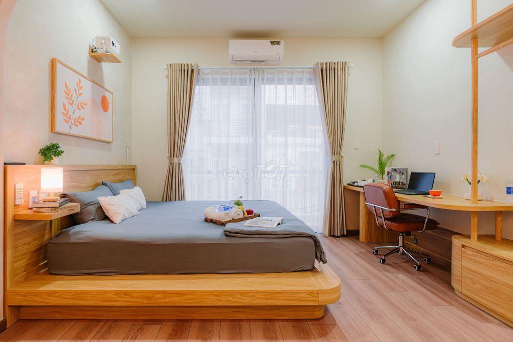 Designer studio 22m² Điện Biên Phủ, full NT, bếp + máy giặt riêng