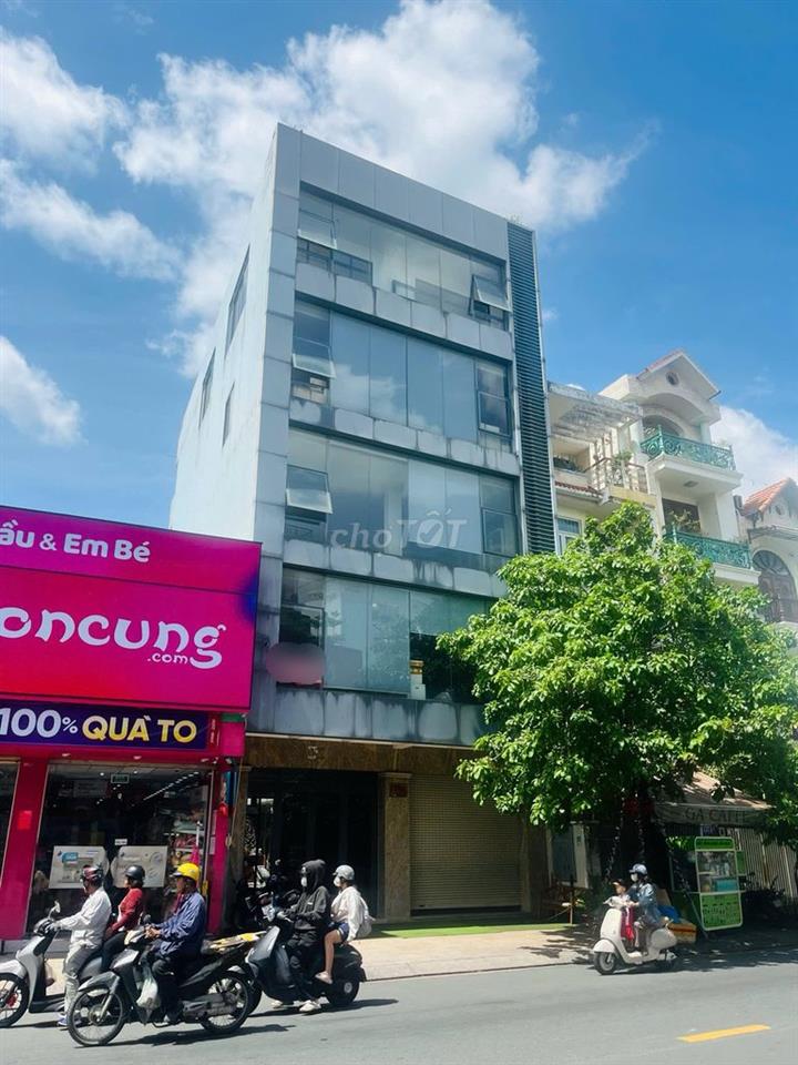 CHO THUÊ TOÀ NHÀ MẶT TIỀN ĐƯỜNG LÊ TUẤN MẬU 12X18M 5L CÓ HẦM CÓ TM