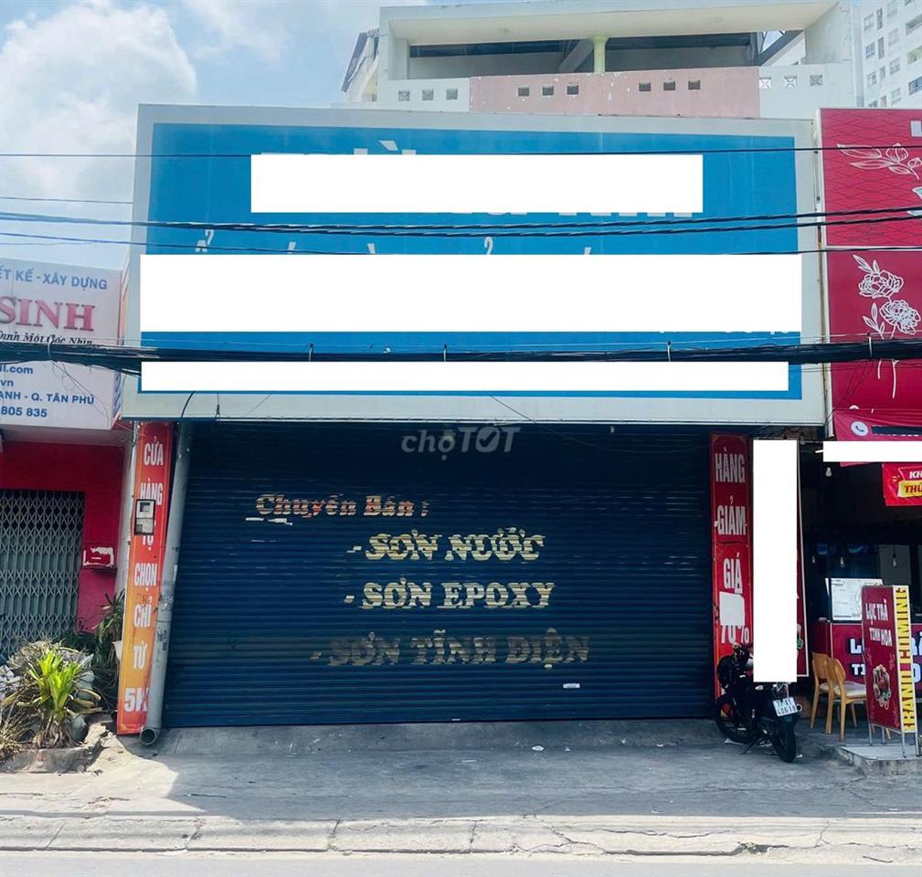 CHO THUÊ NHÀ MẶT TIỀN ĐƯỜNG THOẠI NGỌC HẦU 6,3X23M CẤP 4 THÔNG SUỐT