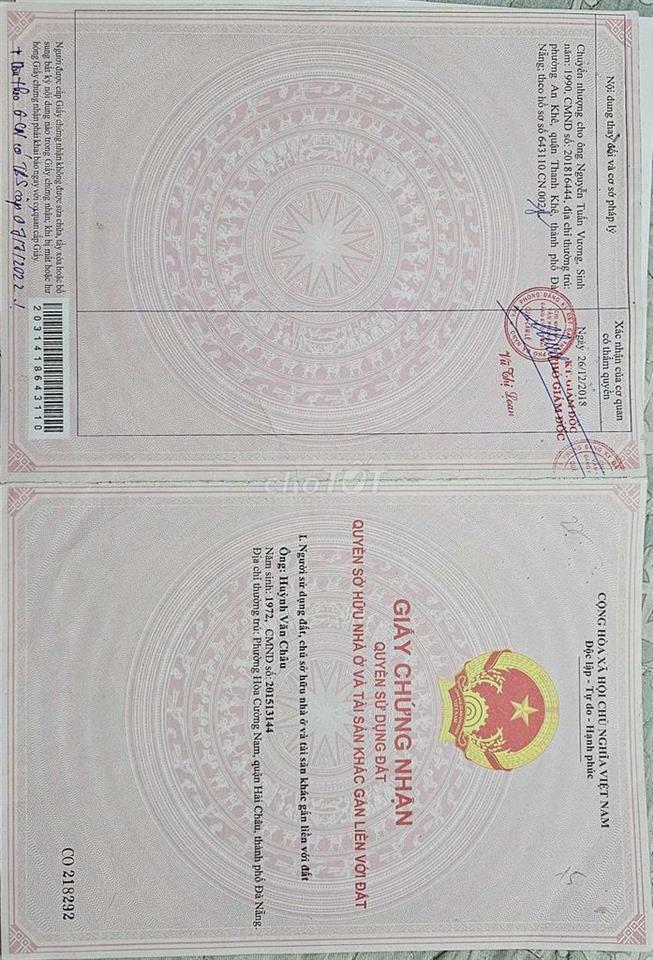 Bán đất rộng Hòa Xuân