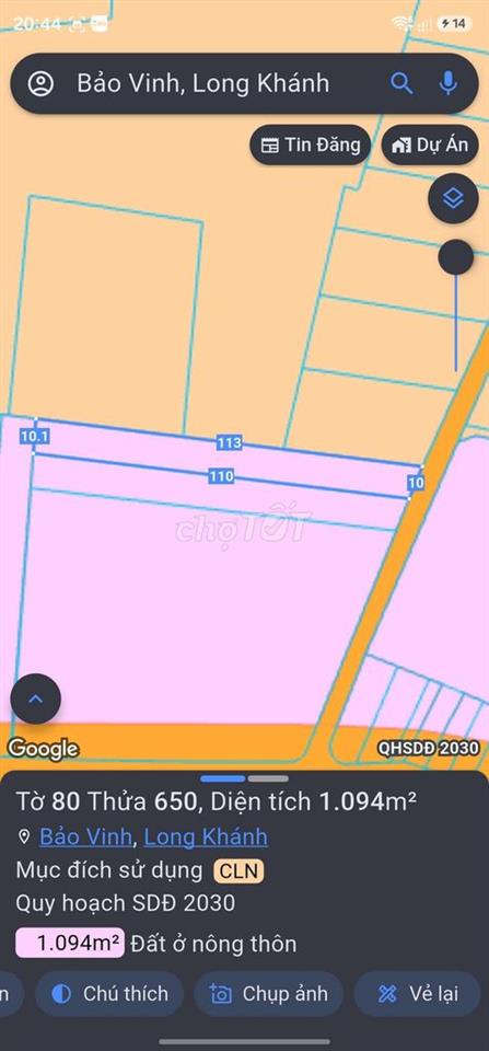 CC CẦN BÁN LÔ ĐẤT TRỒNG CLN ĐẸP – GIÁ ĐẦU TƯ TẠI LONG KHÁNH, ĐỒNG NAI