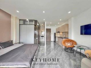 CHDV 1PN BAN CÔNG FULL NỘI THẤT NGAY CV LÀNG HOA