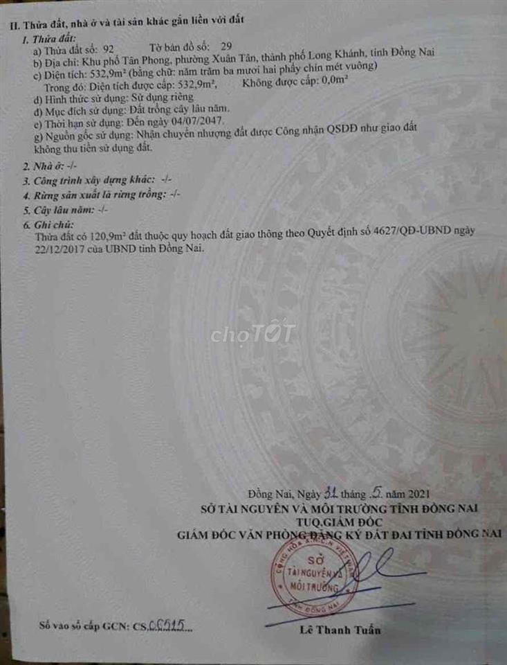 TĐC XUÂN TÂN HÀNG GÒN