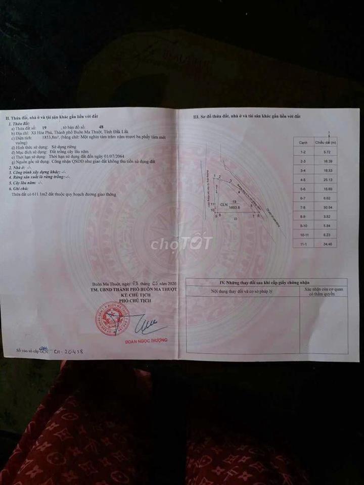Cần bán lô đất. 2 mặt tiền đường kcn hoà phú Đăk Lăk