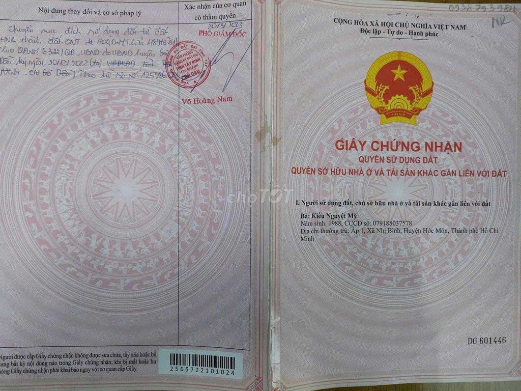 Bán Đất SHR,chính chủ, 725m,TC470m, sát UBND xã Thạnh Đức,Tây Ninh