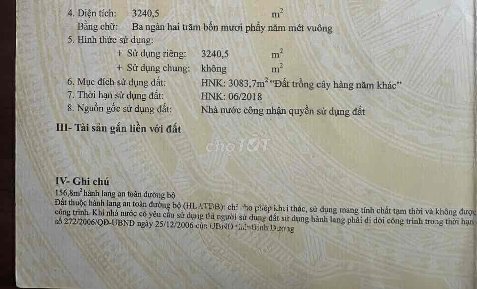 Bán đất trồng cây lâu năm có nhà xưởng thuê 90tr/tháng