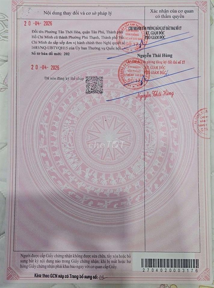 Cần bán gấp nhà mặt tiền đường nguyễn văn yến 