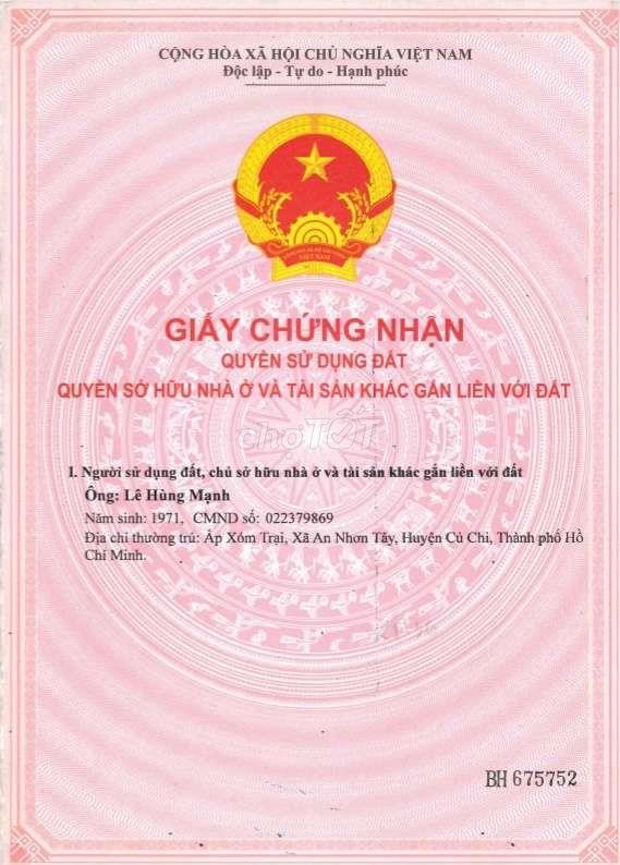 Bán đất tặng nhà kiên cố