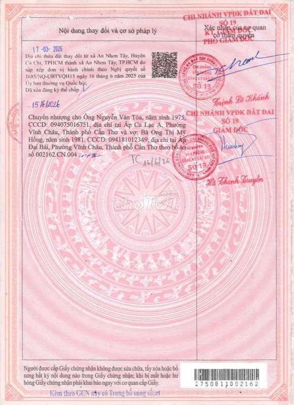 Bán đất tặng nhà kiên cố