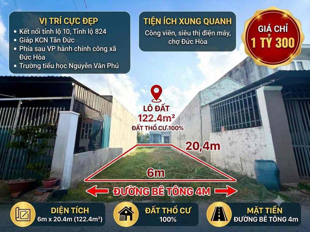 Bán đất chính chủ - 122,4m2