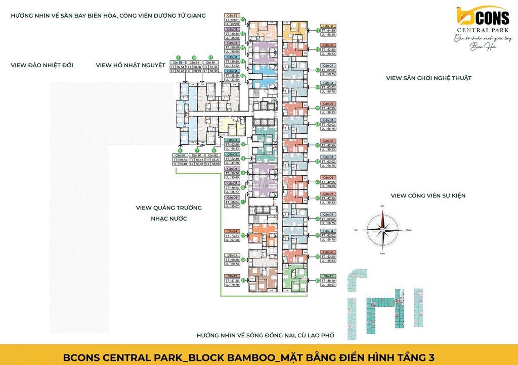 Bcons Central Park Biên Hòa - Studio giá chỉ từ 1,8 tỷ !!!