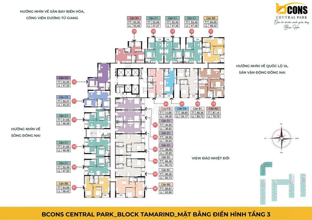 Bcons Central Park Biên Hòa - Studio giá chỉ từ 1,8 tỷ !!!