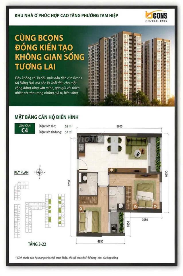 Bcons Central Park Biên Hòa - Studio giá chỉ từ 1,8 tỷ !!!