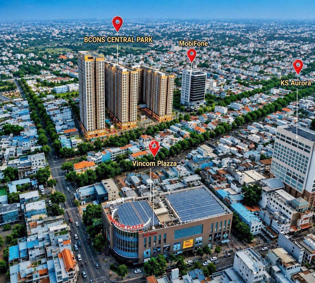 Bcons Central Park Biên Hòa - Studio giá chỉ từ 1,8 tỷ !!!