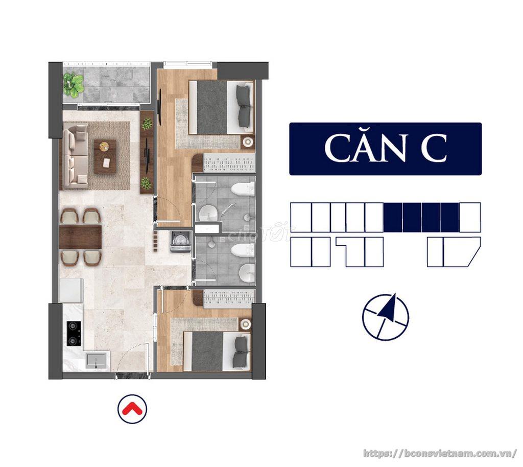 Cho thuê Bcons Avenue - 1PN1WC 5,5tr/tháng - nhận nhà 20/9/2026