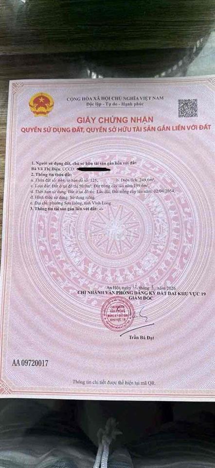Cần bán nhà gần chợ Tam Phước, Châu Thành, Bến Tre