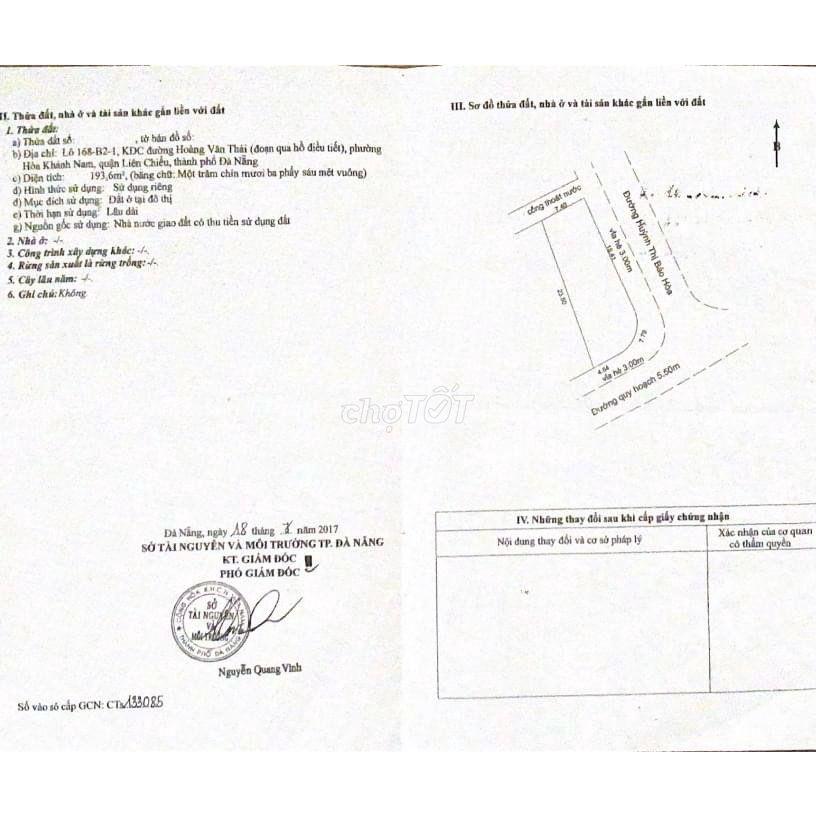 LÔ GÓC KHU TĐC TRÀ NA - 194M2 SIÊU RẺ 5.45 TỶ