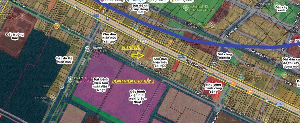 1395m2 ĐẤT MẶT TIỀN ĐƯỜNG TRẦN VĂN GIÀU, XÃ BÌNH LỢI, TPHCM
