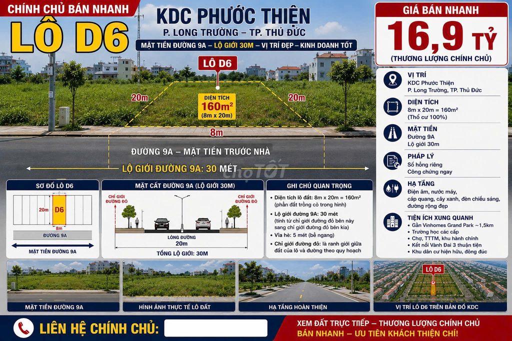 Đất đẹp tại đường 9A, phường Long Trường, Hồ Chí Minh