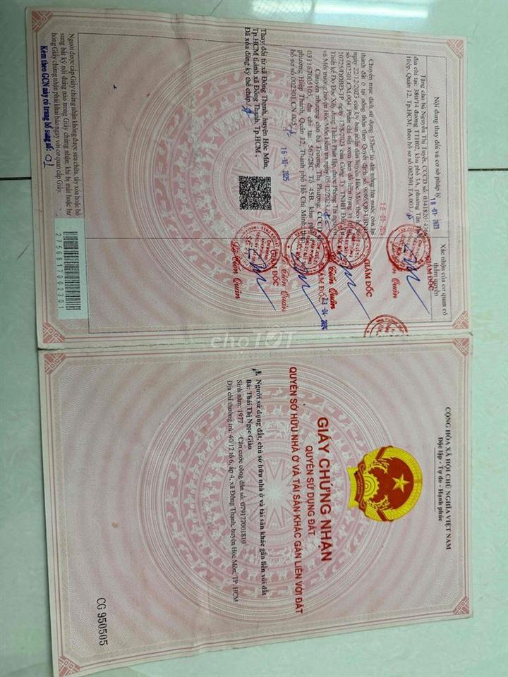 BÁN ĐẤT ĐÔNG THẠNH HÓC MÔN GIÁP QUẬN 12