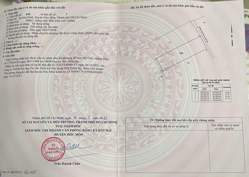 đất có khoảng 500m thổ cư, đường NB 11