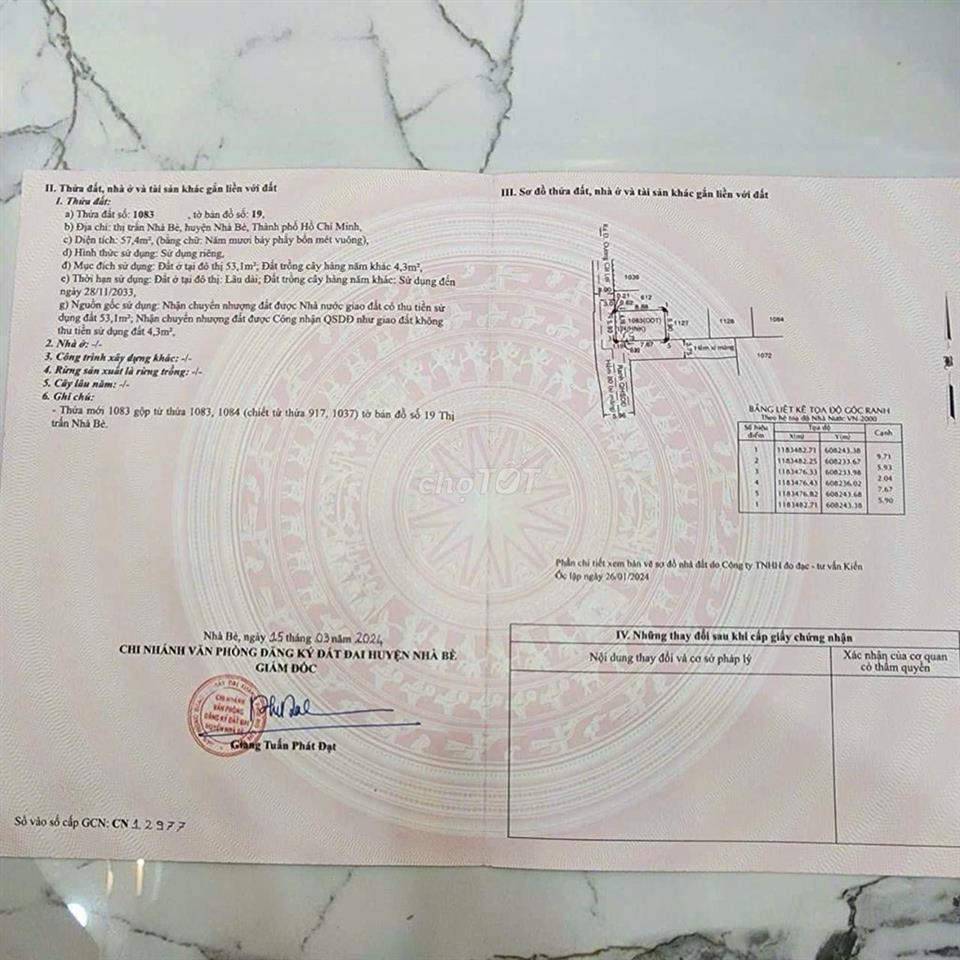 Bán đất tại Nhà Bè
