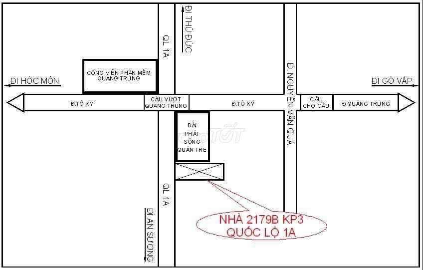 Phòng Trọ gần cầu vượt Quang Trung, Q12