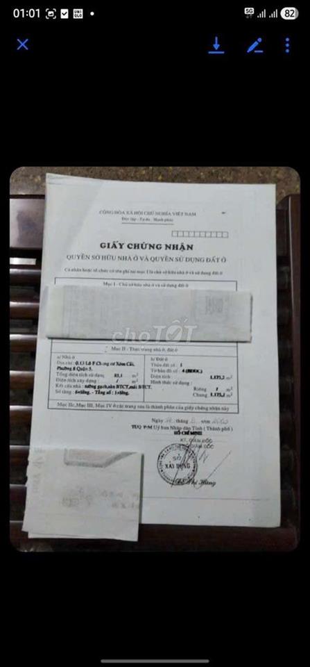Bán Căn hộ chung cư xóm cải tầng trệt
