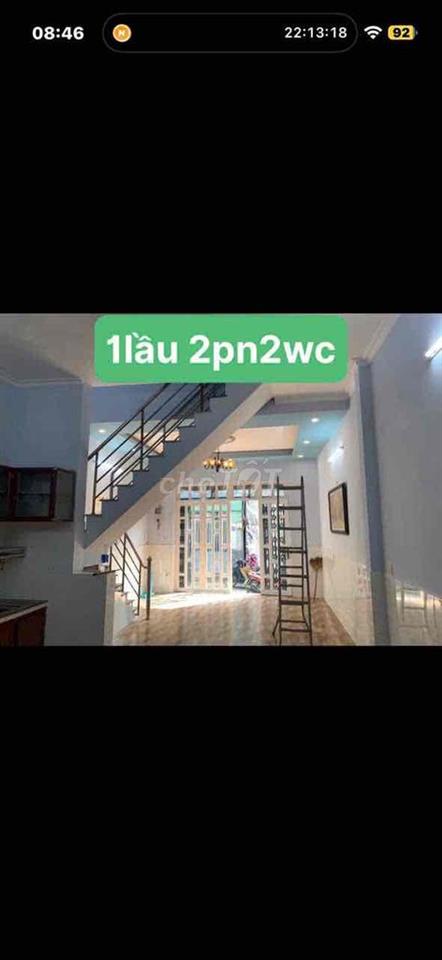 nhà 1 lầu 2pn2wc đ xe hơi gần chợ hiệp bình