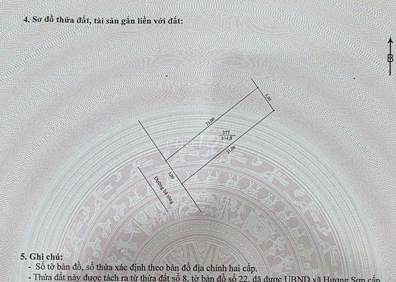 Bán gấp đất Hương Sơn Hà Nội 104,8m2 giá 2,99 tỷ sổ đẹp sẵn