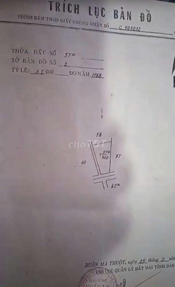 Đất full thổ cư 2 mặt tiền