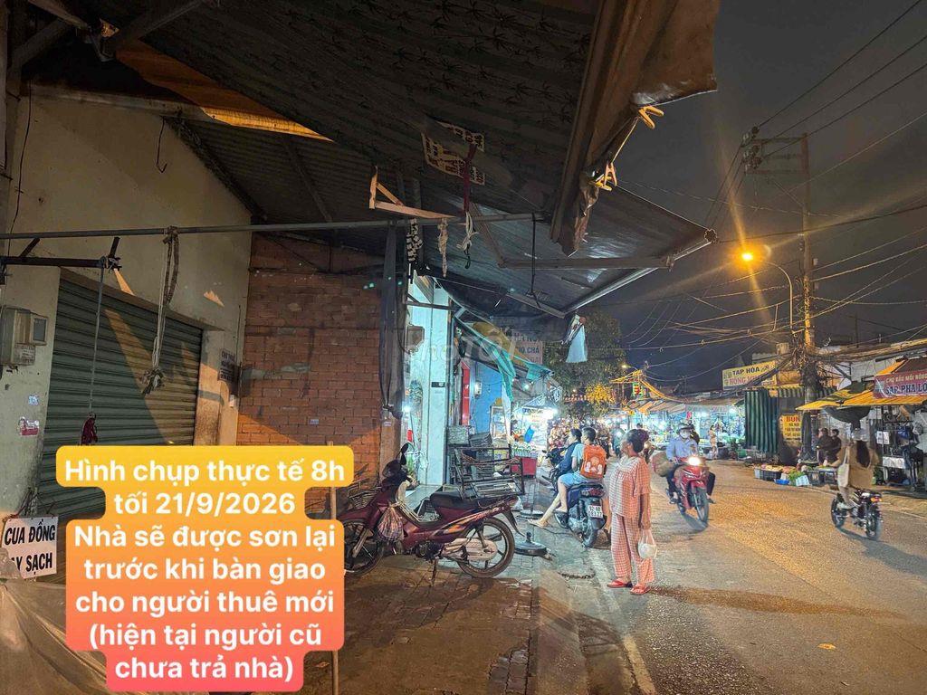 Mặt tiền cho thuê nguyên căn khu vực sầm uất trung tâm chợ Cây Me