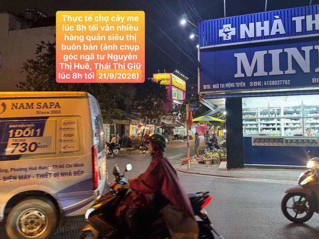 Mặt tiền cho thuê nguyên căn khu vực sầm uất trung tâm chợ Cây Me