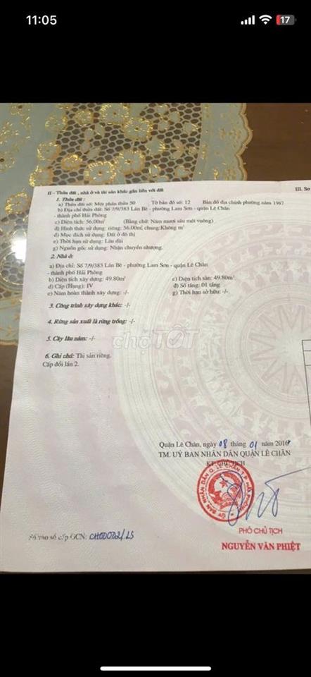 Cần cho Thuê nhà 7/9/383 Lán Bè (ngõ Bệnh Viện Mắt)