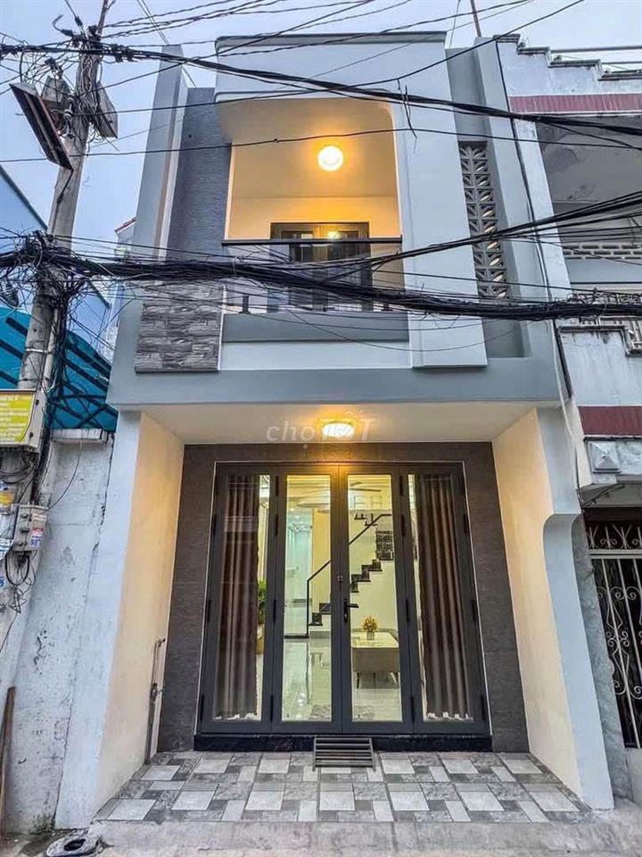 NHÀ 1 TRỆT 1 LẦU 2 MẶT TIỀN FULL NỘI THẤT