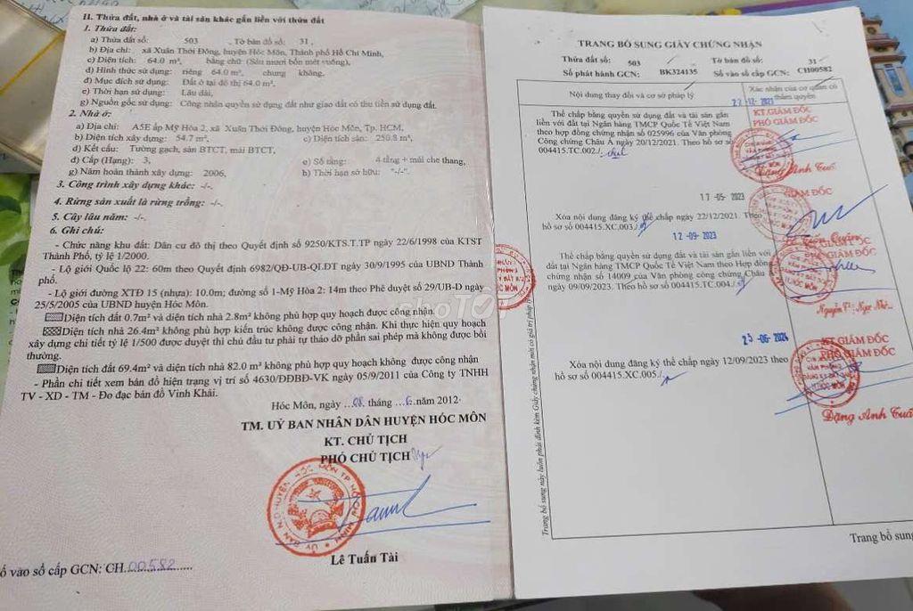 Nhà mặt tiền quốc lộ 22, đang mở đường 