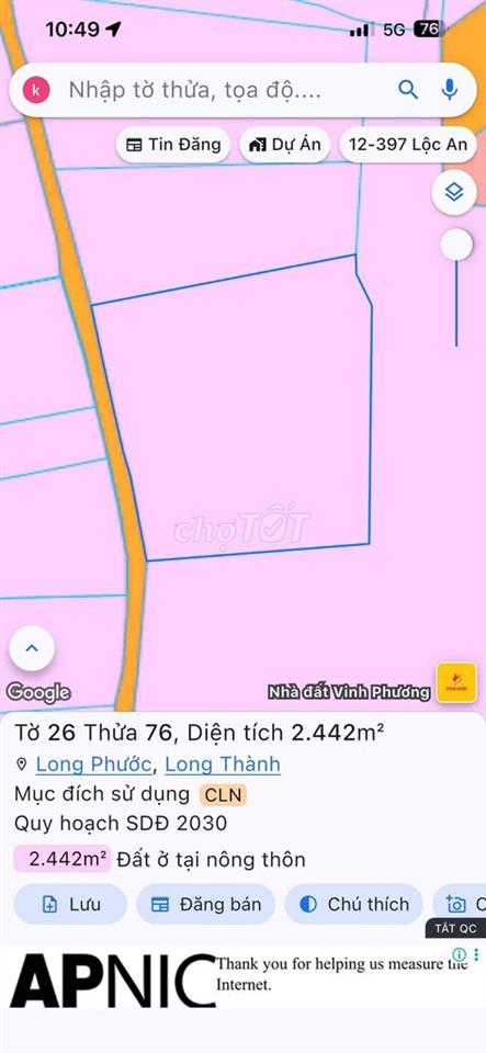 Đất sân vườn - cổng chính sân bay quốc tế Long thành