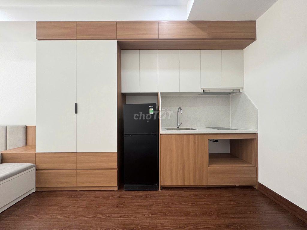 CHO THUÊ CĂN HỘ STUDIO FULL NỘI THẤT BAN CÔNG ĐẸP TẠI 66 NGÕ GIẾNG
