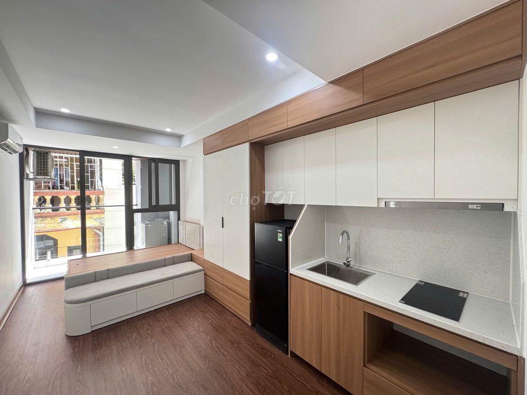CHO THUÊ CĂN HỘ STUDIO FULL NỘI THẤT BAN CÔNG ĐẸP TẠI 66 NGÕ GIẾNG