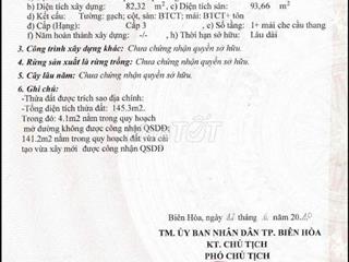 Bán nhà MT Lê Đại Hành Hố Nai Biên Hòa 141m2 ngang 7m. Có HH môi giới