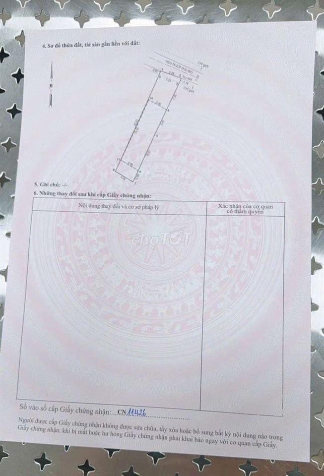 (93) bán lô đất sát mặt tiền chính tân xuân2 giá 4ty880tr