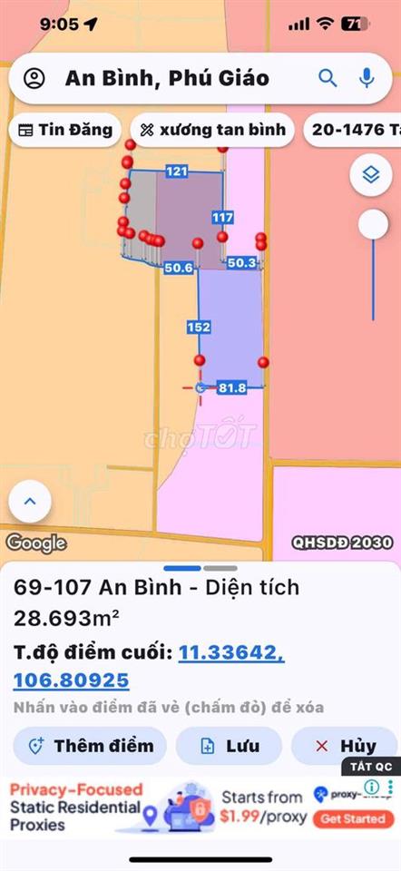28.600m² MẶT TIỀN ĐT741 – NGANG 159M – AN BÌNH, PHÚ GIÁO – SỔ RIÊNG