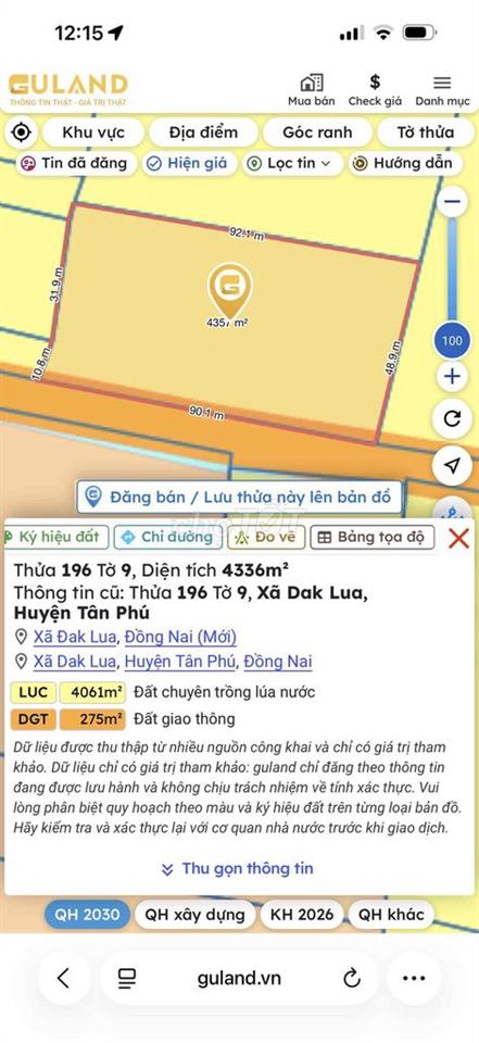 BÁN ĐẤT NÔNG NGHIỆP